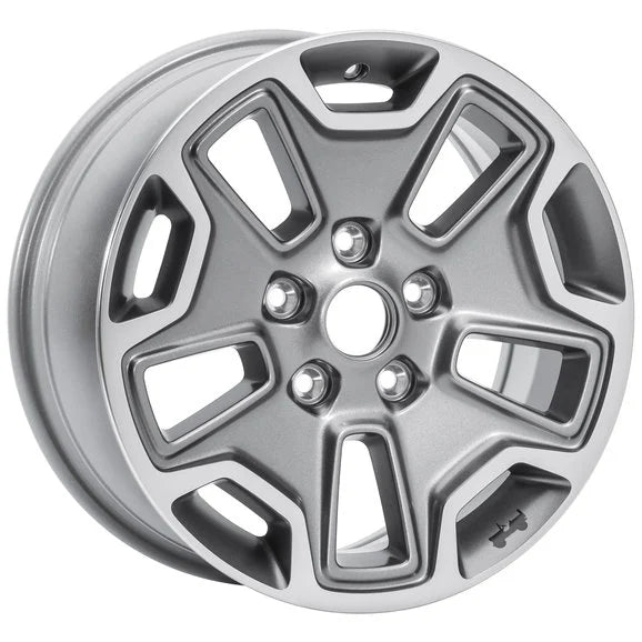 Mopar 1XA50LD6AA Rubicon Wheel in Mineral Gray for 07-18 Jeep Wrangler JK and 99-18 Grand Cherokee WJ, WK, & WK2