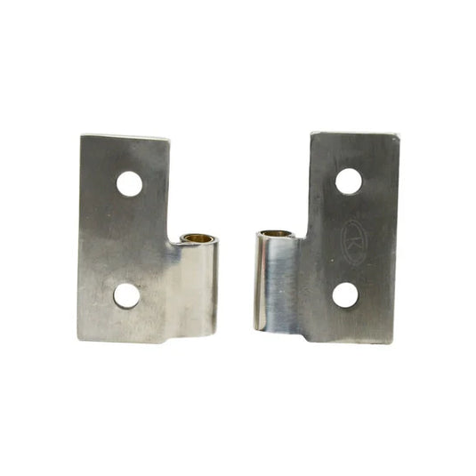 Kentrol Stainless Steel Lower Door Hinge Brackets for 76-06 Jeep CJ & Wrangler YJ, TJ, Unlimited