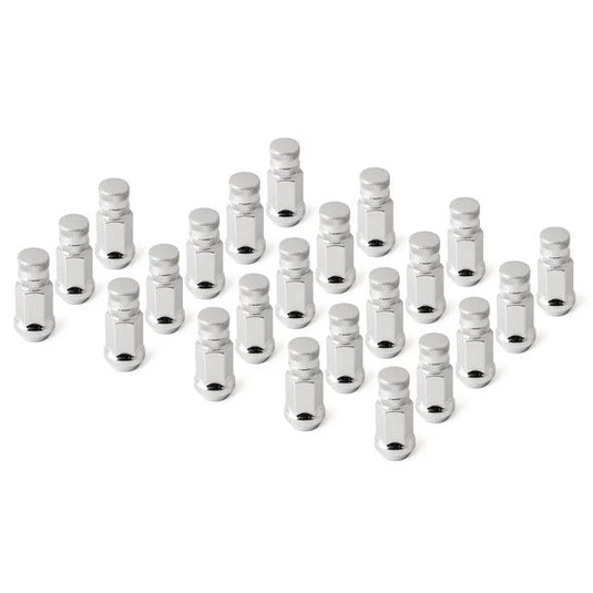 Gorilla Automotive Forged Steel Racing Lug Nut Kit 23pc Chrome 14mm X 1.50 Thread for 18-24 Jeep Wrangler JL