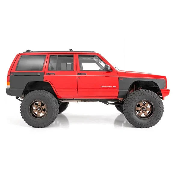 Load image into Gallery viewer, Rough Country 10580 Front &amp; Rear Quarter Panel Armor for 84-96 Jeep Cherokee XJ
