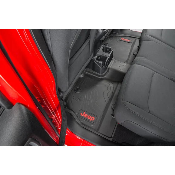 Load image into Gallery viewer, Mopar All-Weather Front &amp; Rear Floor Liner Set for 18-24 Jeep Wrangler JL Unlimited
