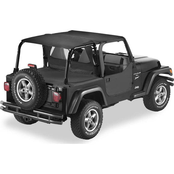 Bestop Safari Bikini, Duster & Windjammer Summer Combo for 97-02 Jeep Wrangler TJ with Factory Hardtop