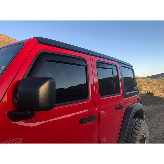 EGR In Channel Style Window Visors for 18-22 Jeep Wrangler JL Unlimited & Gladiator JT