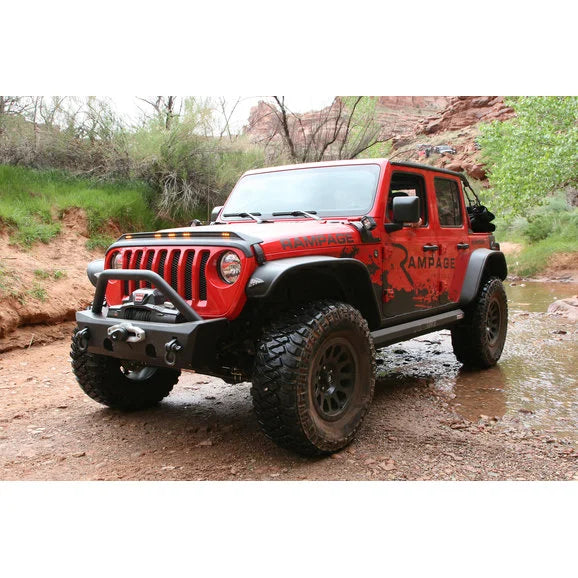 Load image into Gallery viewer, Bushwacker 10923-07 Flat Style Fender Flares for 18-24 Jeep Wrangler JL
