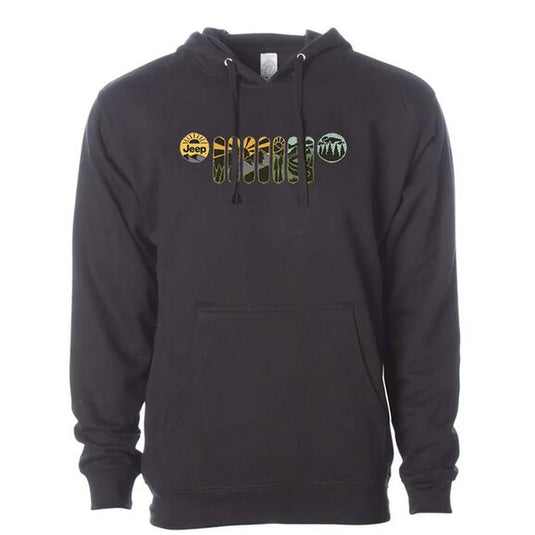 Jeep Merchandise Men's Atomic Grille Hoodie in Black