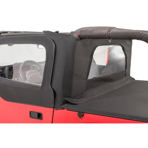 Load image into Gallery viewer, MasterTop Wind Stopper Plus &amp; Tonneau Cover 2 Piece Kit for 97-06 Jeep Wrangler TJ
