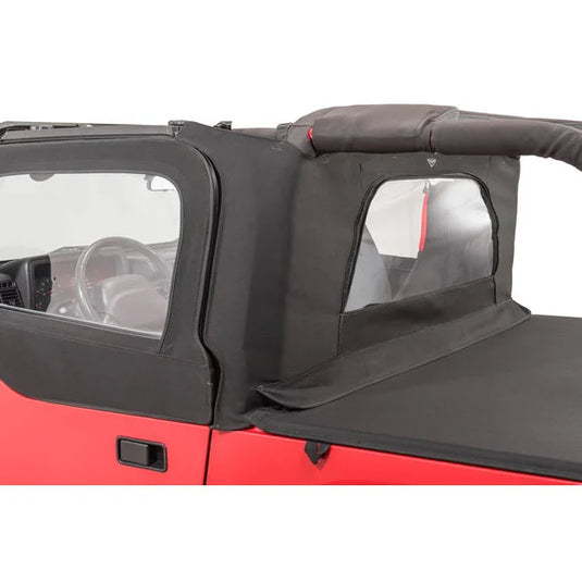 MasterTop Wind Stopper Plus & Tonneau Cover 2 Piece Kit for 97-06 Jeep Wrangler TJ