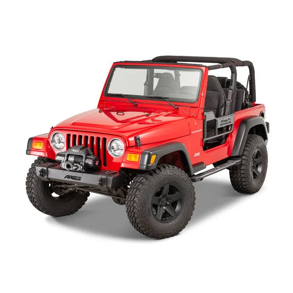 Load image into Gallery viewer, Aries 2156001 TrailCrusher Front Bumper for 97-06 Jeep Wrangler TJ
