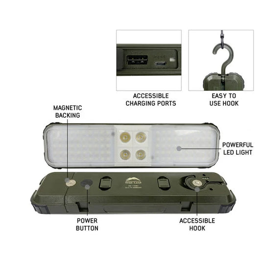 Overland Vehicle Systems 15059901 Encounter Solar Powered Camp Light