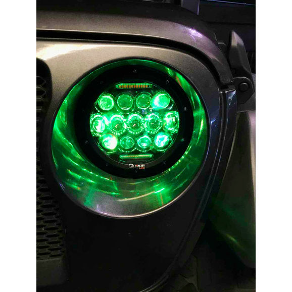 Load image into Gallery viewer, Quake LED QTE903 RGB LED Headlights for 18-24 Jeep Wrangler JL &amp; Gladiator JT
