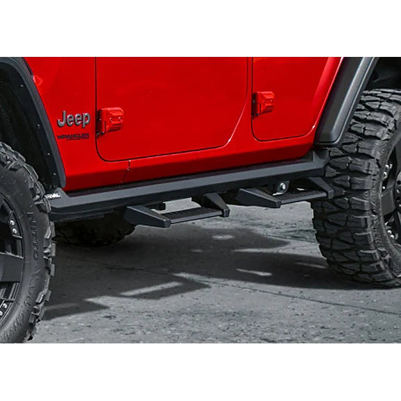 Load image into Gallery viewer, Rival 4x4 2D.2708.1 Detachable Drop Steps for RIVAL Side Rock Rails for 18-24 Jeep Wrangler JL Unlimited 4-Door with RIVAL Side Rock Rails
