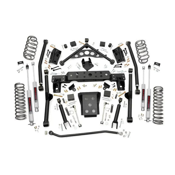Rough Country 90820 4in Long Arm Suspension Lift Kit for 99-04 Jeep Grand Cherokee WJ