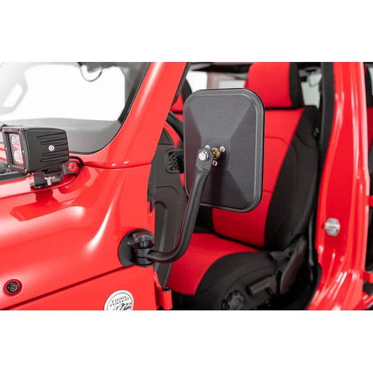 Quadratec Quick Release Mirrors with Square Head for 18-23 Jeep Wrangler JL & Gladiator JT