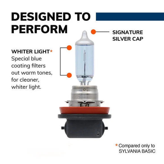 Load image into Gallery viewer, Sylvania H11ST.BP2 #H11 SilverStar Halogen Headlight Bulb 2 Pack
