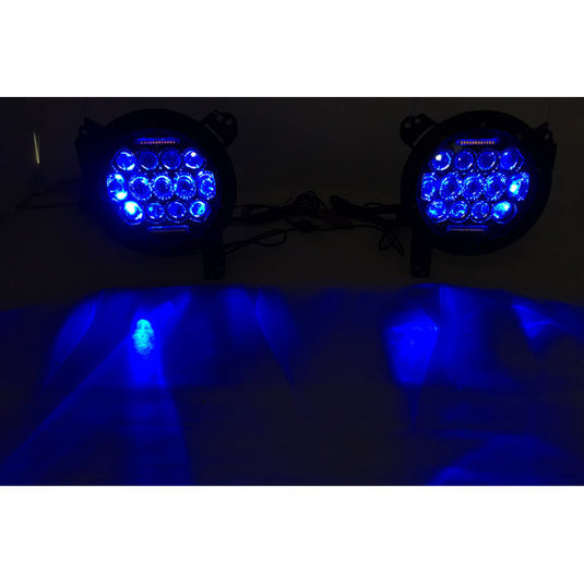 Quake LED Tempest Series RGB 7" LED Headlight Kit for Jeep Wrangler JK, TJ & CJ