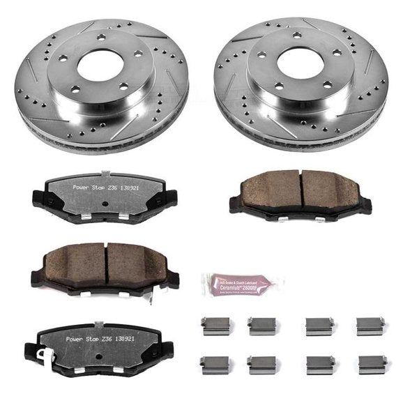 Power Stop K3046-36 Rear Z36 Extreme Performance Truck & Tow Brake Kit for 08-12 Jeep Liberty KK