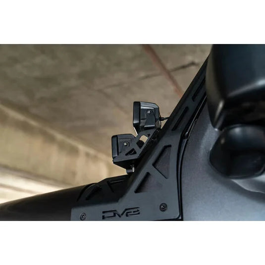 DV8 Offroad LBJL-11 A-Pillar Dual Light Pod Mounts for 18-24 Jeep Wrangler JL and Gladiator JT