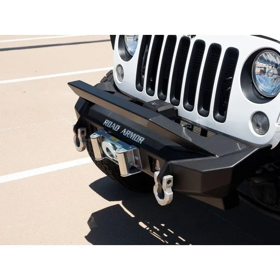 Load image into Gallery viewer, Road Armor Stealth Mid Width Front Winch Bumper for 07-18 Jeep Wrangler JK
