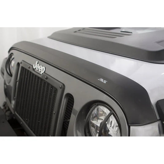 AVS Aeroskin Bug Deflector in Dark Smoke for 07-18 Jeep Wrangler JK