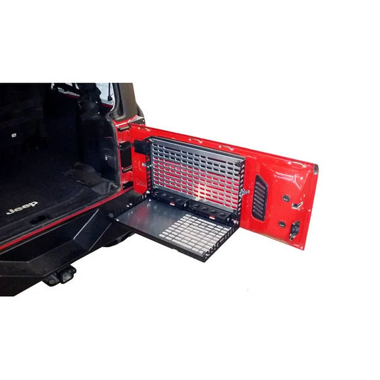 Warrior Products 2230 Tailgate Table Storage System for 97-18 Jeep Wrangler TJ, JK & Unlimited