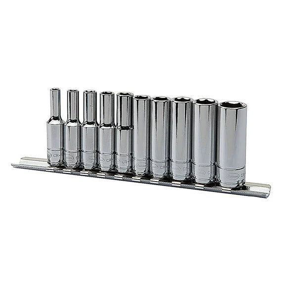 Load image into Gallery viewer, Eastwood 32174 10-Piece 1/4&quot; Drive SAE Deep Socket Set
