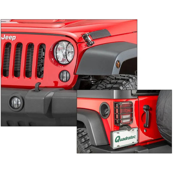 Rugged Ridge 10 Piece Euro Guard Light Kit for 07-18 Jeep Wrangler JK with Fog Lights