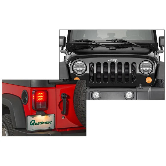 Load image into Gallery viewer, TACTIK LED Headlight &amp; Tail Light Combo for 07-18 Jeep Wrangler JK
