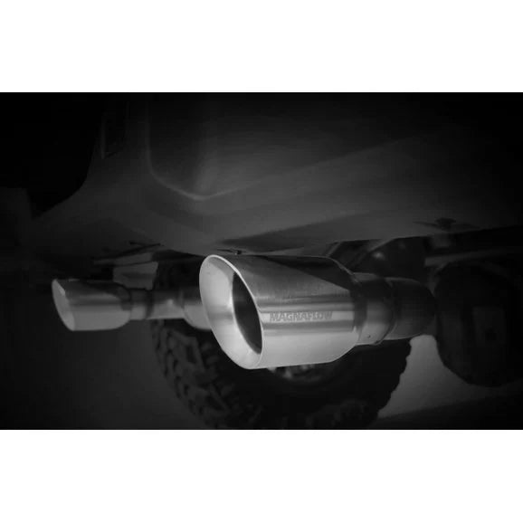 Load image into Gallery viewer, Magnaflow Street Series Stainless Steel Dual Exit Cat Back Exhaust System for 18-24 Jeep Wrangler JL with 2.0L engine
