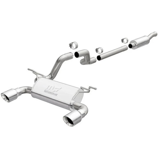 Magnaflow 19416 Street Series Stainless Steel Dual Exit Cat Back Exhaust System in Stainless Steel for 18-24 Jeep Wrangler JL with 3.6L