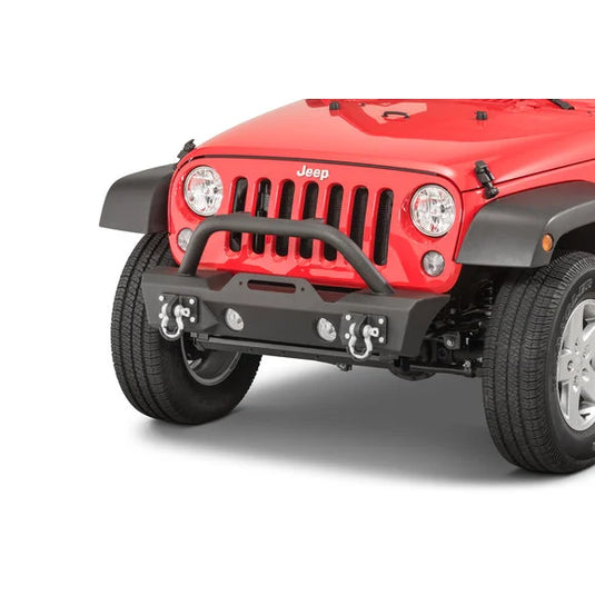 TACTIK Stubby Front Bumper and TACTIK Winch for 07-18 Jeep Wrangler JK