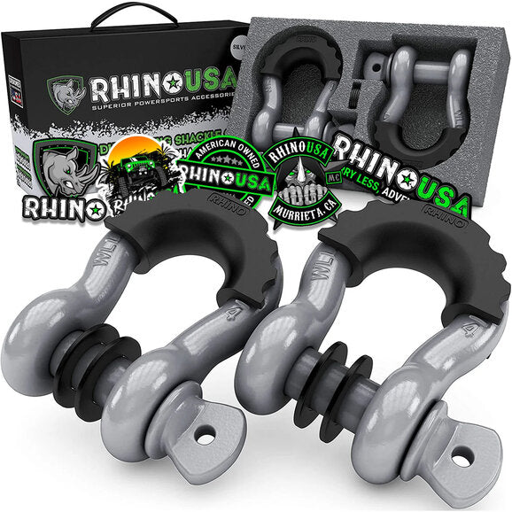 Load image into Gallery viewer, Rhino USA 3/4&quot; D-Ring Shackle Set
