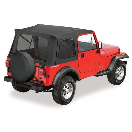 Bestop Supertop Soft Top Replacement Fabric for 76-95 Jeep Wrangler YJ & CJ with Supertop