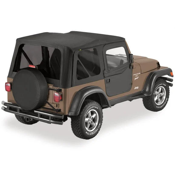 Bestop Supertop NX Soft Top with 2 Piece Soft Doors and Tinted Windows for 97-06 Jeep Wrangler TJ