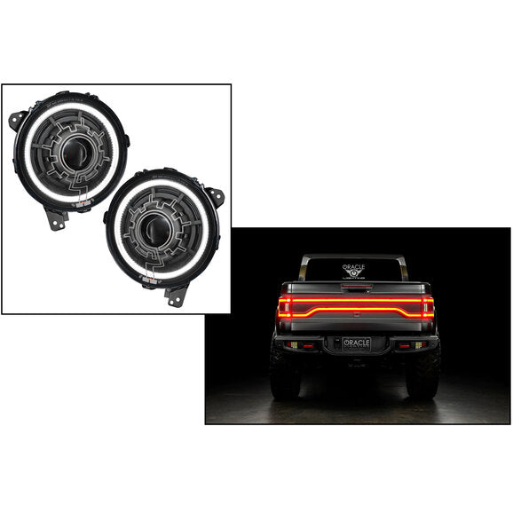 Load image into Gallery viewer, Oracle Lighting Oculus 9&quot; Bi-LED Projector Headlights for 18-24 Jeep Wrangler JL &amp; 20-24 Gladiator JT
