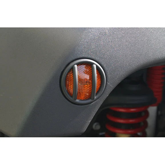 Load image into Gallery viewer, Rugged Ridge 11231.12 Side Marker Light Guards in Black for 07-18 Jeep Wrangler JK
