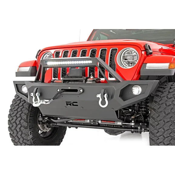 Load image into Gallery viewer, Rough Country 10585 Full Width Front Trail Bumper for 07-24 Jeep Wrangler JK, JL &amp; Gladiator JT
