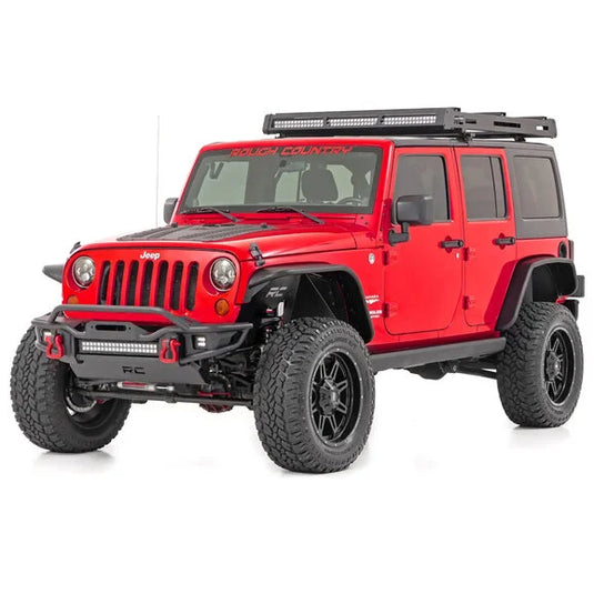 Rough Country PSR610330 Power Running Boards- Dual Electric Motor for 07-18 Jeep Wrangler JK Unlimited 4-Door