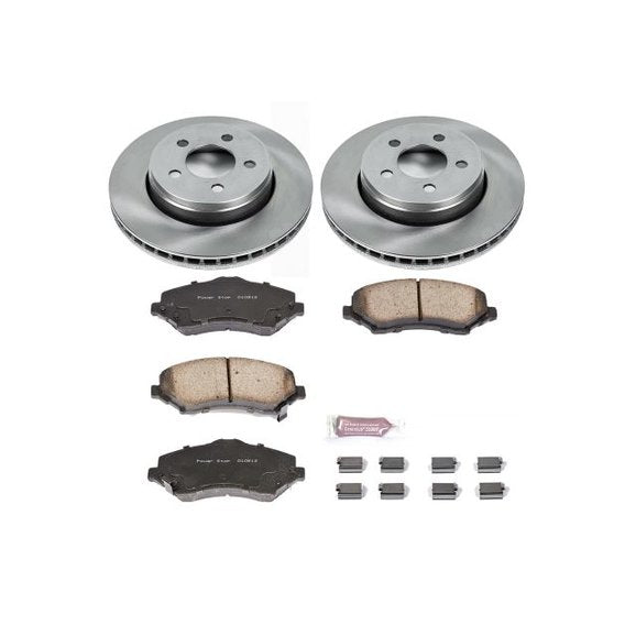 Power Stop KOE1631 Front Z16 Autospecialty Daily Driver OE Brake Kit for 08-12 Jeep Liberty KK