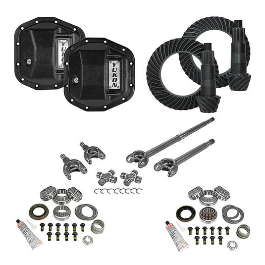 Yukon Gear & Axle Ring and Pinon Gear Kits for 18-24 Jeep Wrangler JL and Gladiator JT Rubicon with Front M210 & Rear M220 Axles