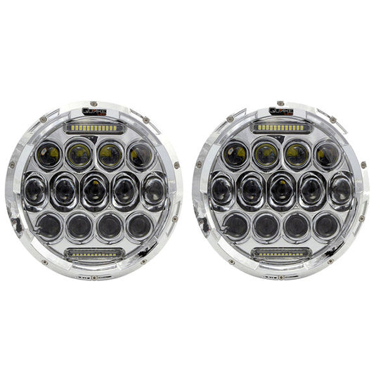 Quake LED Tempest Series RGB 7" LED Headlight Kit for Jeep Wrangler JK, TJ & CJ