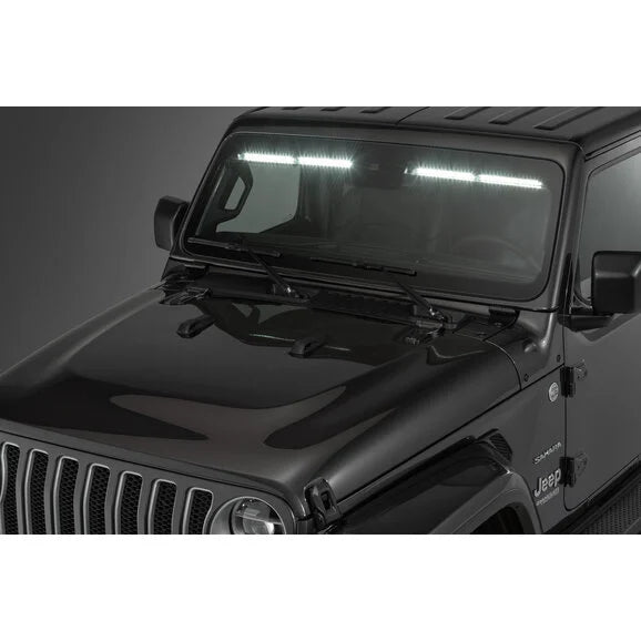 Load image into Gallery viewer, Quadratec Gen II Stealth LED Interior Mount 50” Light Bar for 18-24 Jeep Wrangler JL &amp; Gladiator JT
