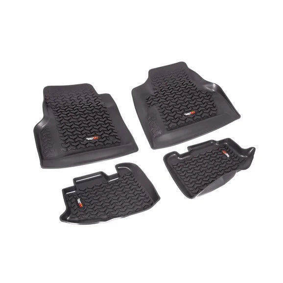 Rugged Ridge 12987.10 Front & Rear Floor Liner kit for 97-06 Jeep Wrangler TJ & Unlimited