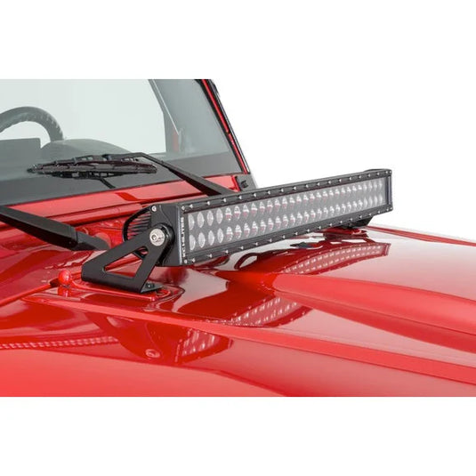 KC HiLiTES 367 Hood Mount C30 LED Bar & Bracket Kit for 07-18 Jeep Wrangler JK