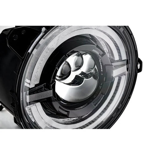 TACTIK TT-LED-DRL-HALO-9 9" LED Headlights with DRL Halo for 18-24 Jeep Wrangler JL & Gladiator JT