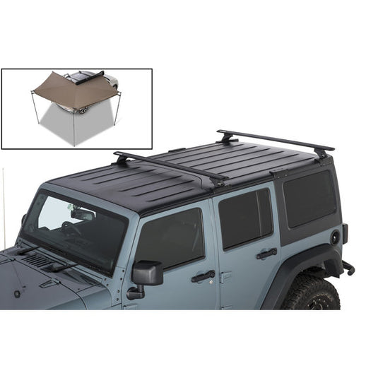 Rhino-Rack Vortex 2-Bar Backbone Roof Rack for 07-18 Jeep Wrangler Unlimited JK Hardtop