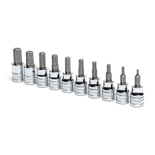 Eastwood 32163 10-Piece 3/8" Drive MM Hex Bit Set