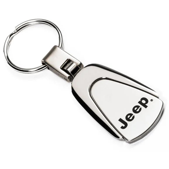 Load image into Gallery viewer, Automotive Gold KC3JEE Teardrop Jeep Logo Keychain
