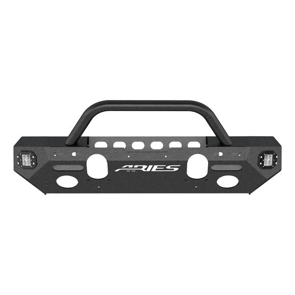 Aries TrailChaser Front Bumper with Brush Guard for 07-18 Jeep Wrangler JK