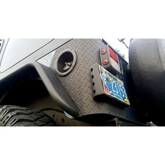 Load image into Gallery viewer, Warrior Products 1558 Rear Corner License Plate Mount for 97-06 Jeep Wrangler TJ
