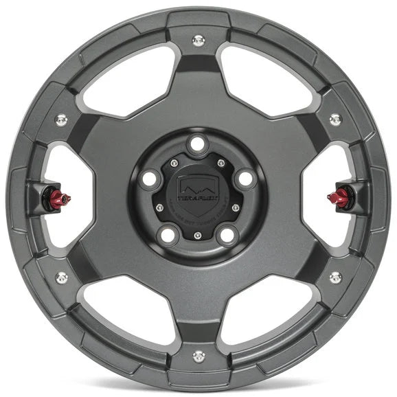Load image into Gallery viewer, Teraflex Deluxe Nomad Wheel in Titanium Gray for 07-24 Jeep Wrangler JL, JK &amp; Gladiator JT
